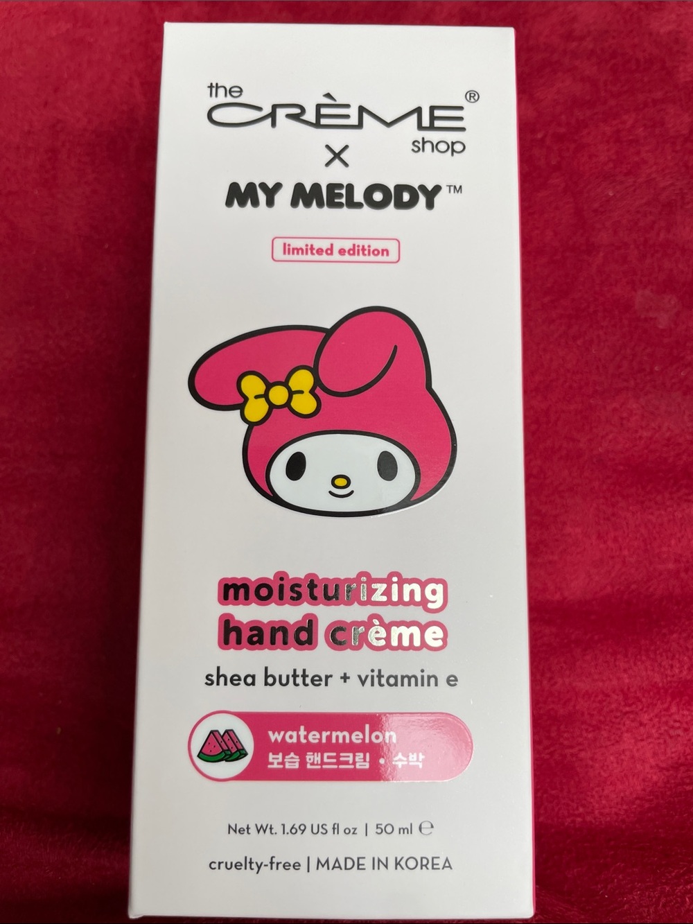 The Crème Shop x My Melody Moisturizing Hand Crème - Pink Watermelon